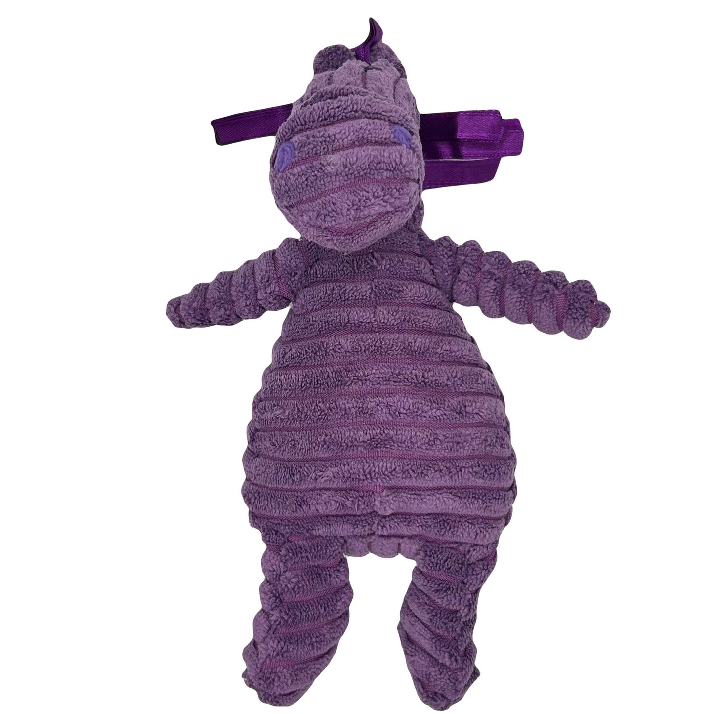 Paars nijlpaard pluche hondenspeeltje – zachte hondenknuffel voor spelen, knabbelen en knuffelen.