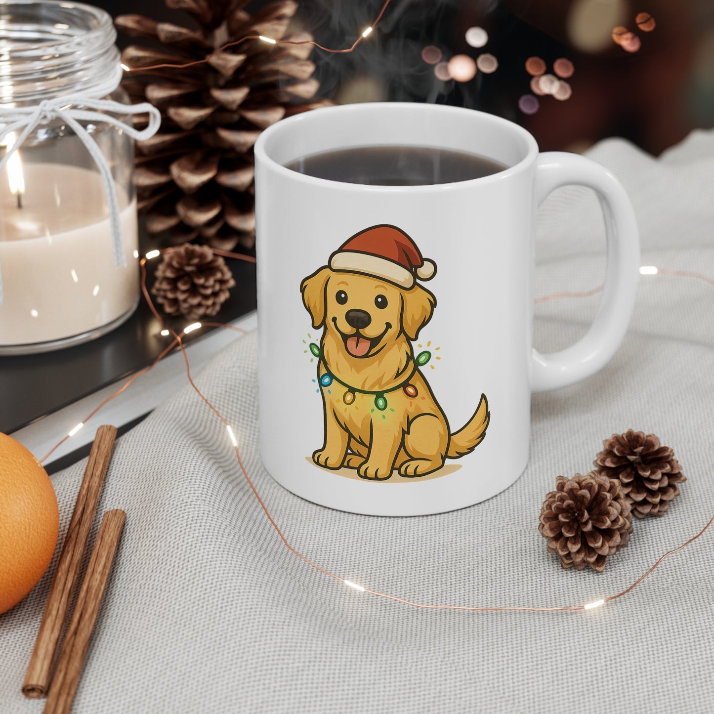 Kerstmok Golden Retriever