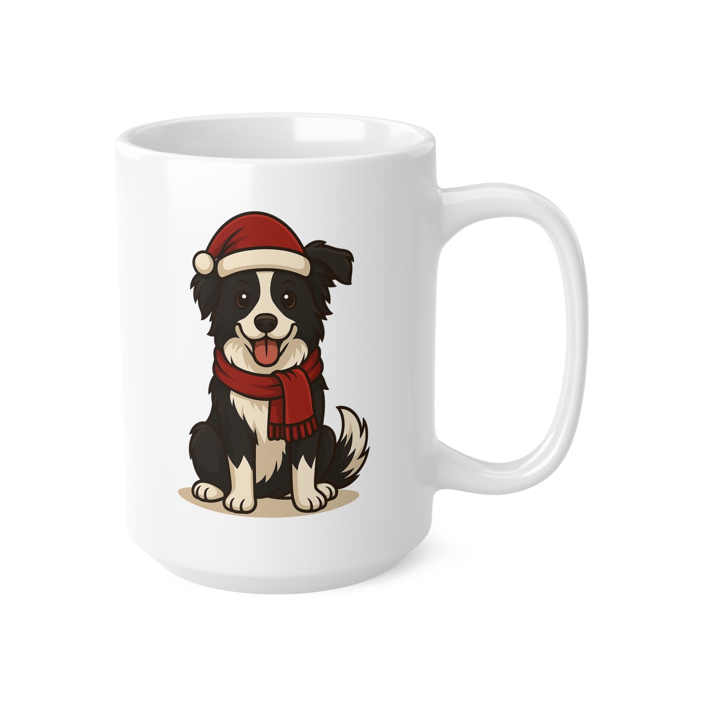 Kerstmok met Border Collie