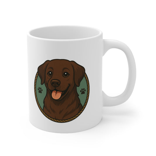 Bruine Labrador Mok
