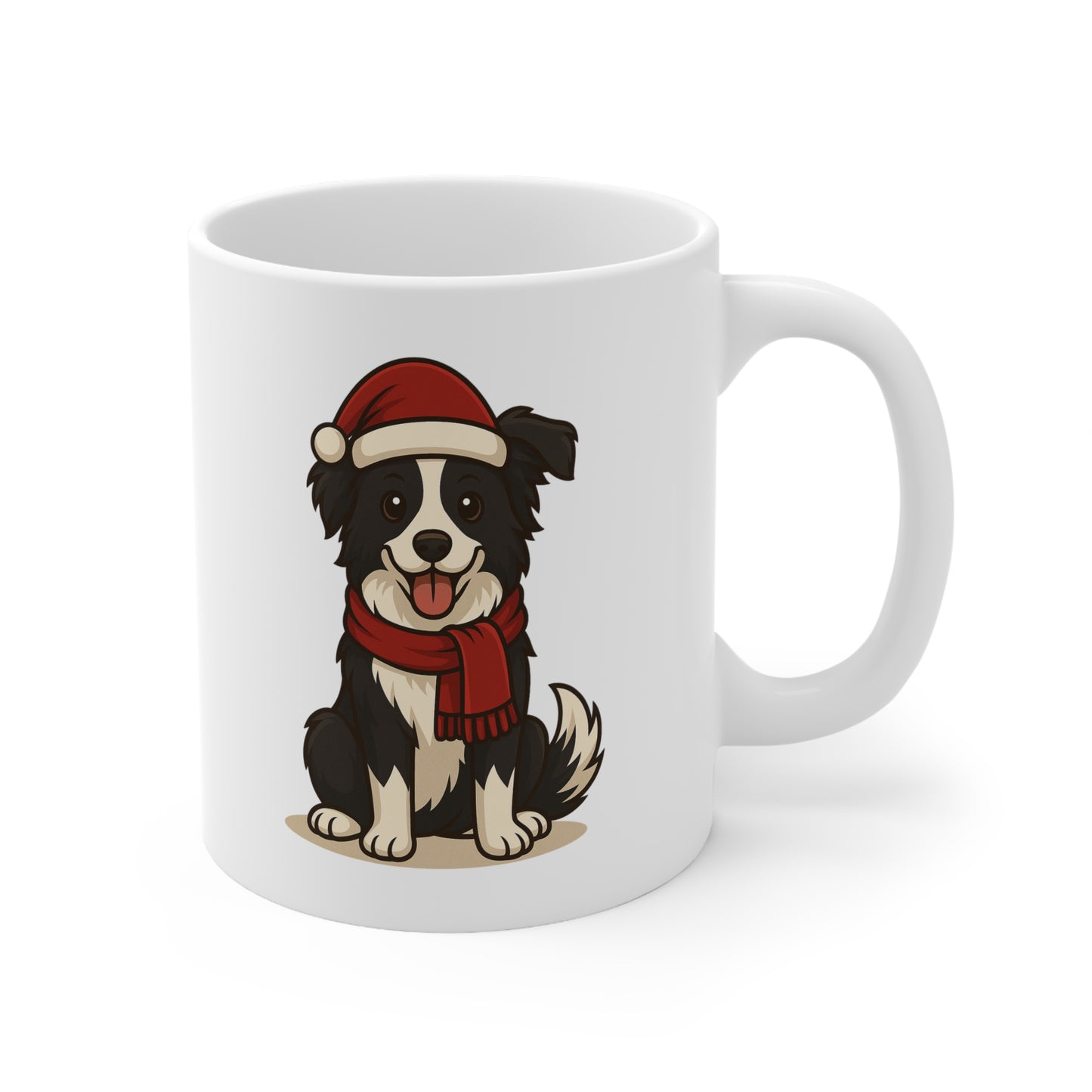 Kerstmok met Border Collie