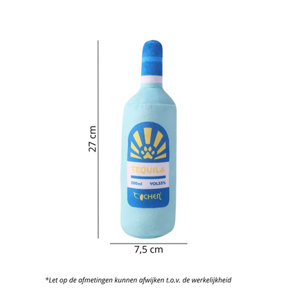 Afmetingen knuffelfles tequila