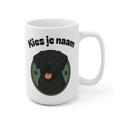 Labrador Mok met Naam – Gepersonaliseerde Premium Collectie (Blonde, Zwarte of Bruine Labrador)
